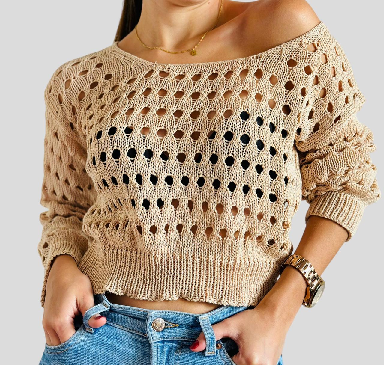 Buzo Corto Malla Tejido Canadá